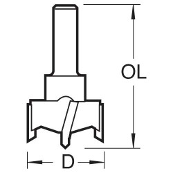 104/15X3/8TC Hinge sinking 15mm diameter