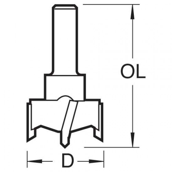 104/35X1/4TC Hinge sinking 35mm diameter