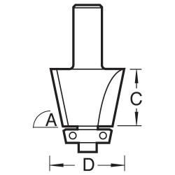 11/60X1/2TC Bevel cutter