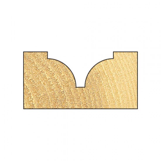 16/4X1/4TC Ovolo panel veining cutter 7.5mm radius