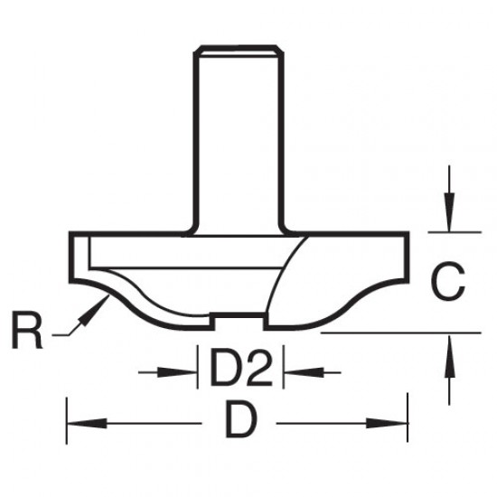 18/24X1/2TC Ogee panel raiser cutter