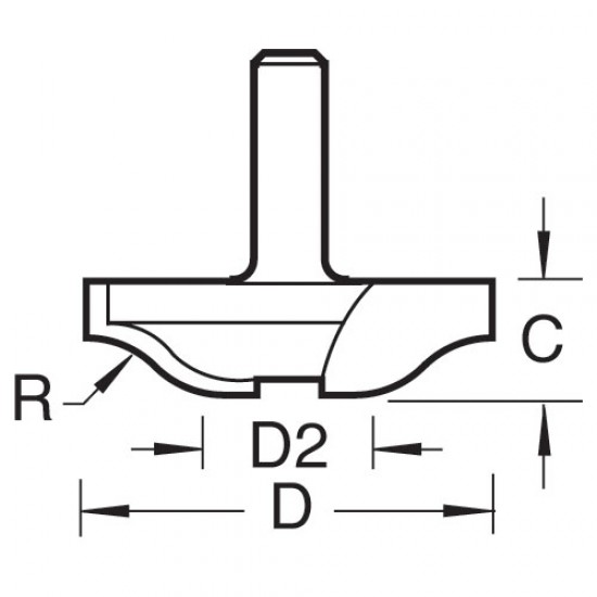 18/24X8MMTC Ogee panel raiser cutter