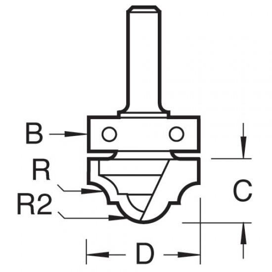 18/55X1/4TC Bearing guided classic panel cutter