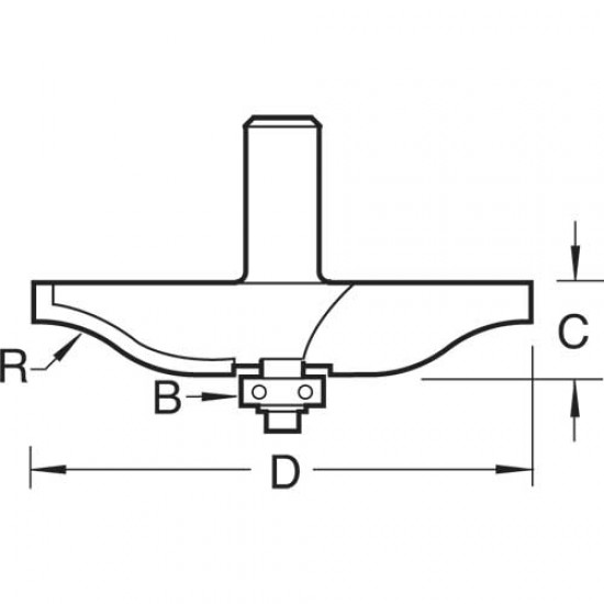 18/84X1/2TC Guided ogee panel raiser