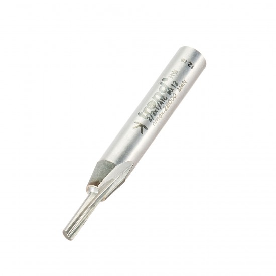 2/2X1/4TC Single flute cutter 3.2mm diameter