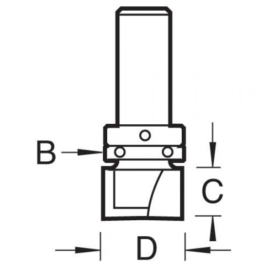 21/2X1/2TC Guided housing cutter
