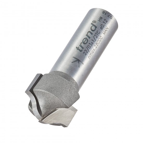 22/03X1/2TC Flat ogee cutter