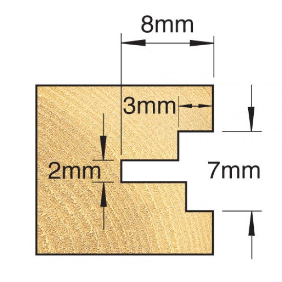 C225X1/4TC Guided centre leg pile 2/7mm