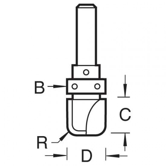23/12X1/4TC Guided channel cutter