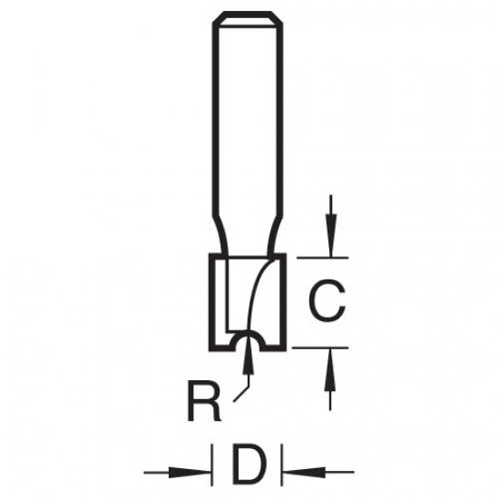 28/25X1/4TC Pip drilling cutter 9mm diameter