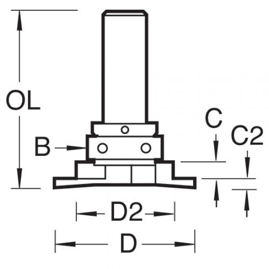 331X1/2TC Aquamac 63 recessor 41.3mm diameter x 4.8mm cut