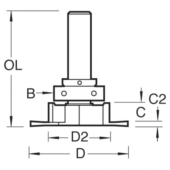 34/56X8MMTC Aquamac 21recesser 33.8mm diameter x 9.3mm cut