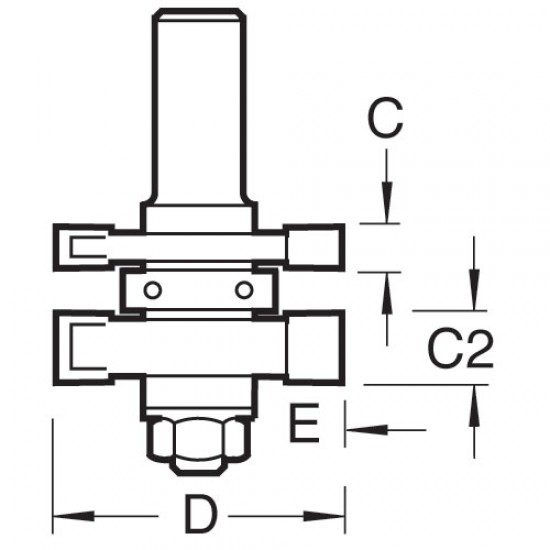 337X1/2TC Tongue and groove set
