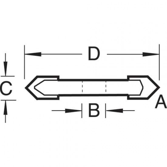 34/200TC Groover 6mm kerf 1/4mm bore