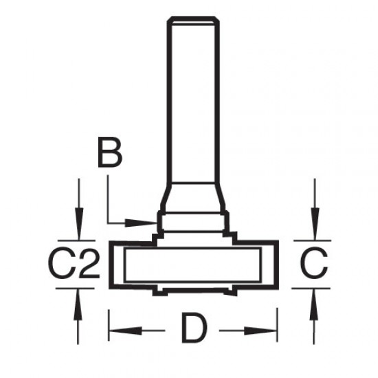 34/50X1/2TC Espagnolette cutter 16.3/12.3mm cut