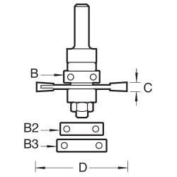 342X8MMTC Biscuit jointer set