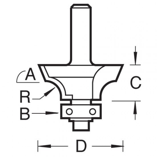 40/32X1/4TC Guided plaque cutter