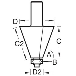 46/103X1/2TC Bevel cutter