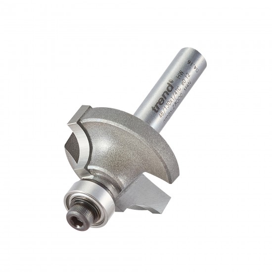 46/130X1/4TC Bearing guided ovolo cutter 6.3mm radius