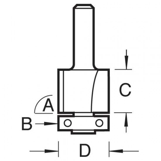 46/200X1/4TC Low profile trimmer 19.1mm diameter 16mm length