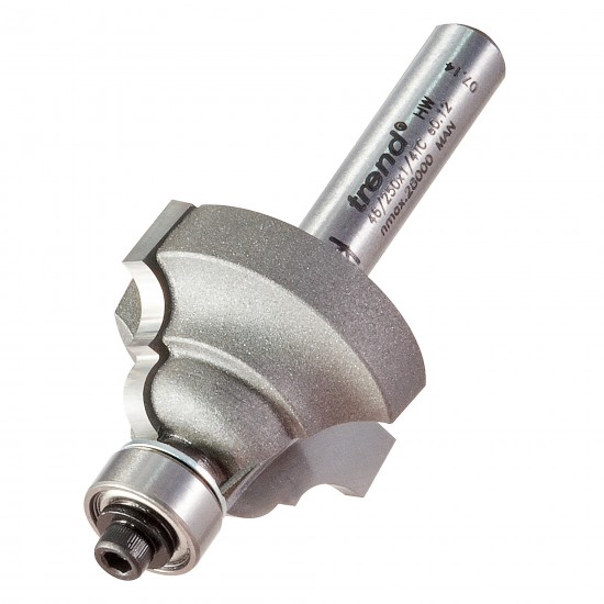 46/250X1/4TC Bearing guided ogee cutter