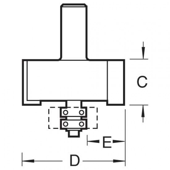 46/390X1/2TC Guided large rebater
