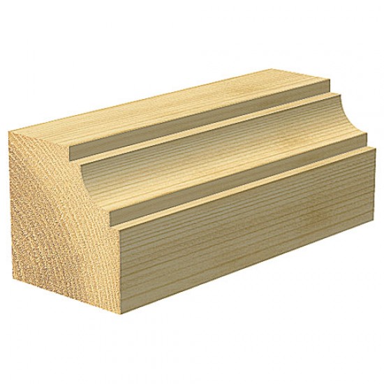 46/50X1/4TC Bearing guided cavetto cutter