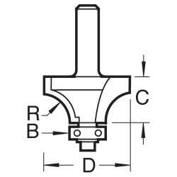 46/7/50X1/4TC Bearing guided glazing bar cutter