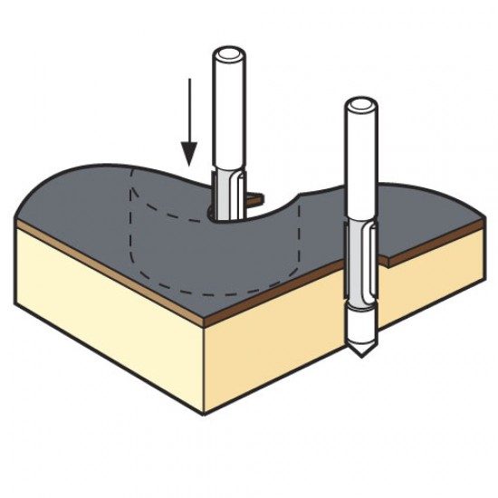 47/45X3/8TC Pierce and trim cutter