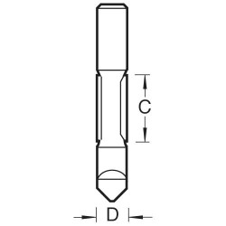 47/40X1/2TC Pierce and trim cutter