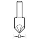 49/71X10MMHSS Rose countersink 20mm countersink diameter