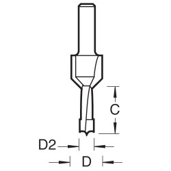 62/10X1/4TC Drill countersink counterbore 12mm diameter