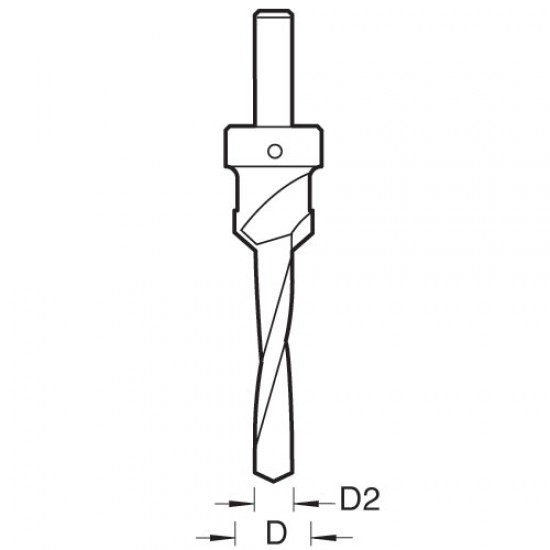 6200/4TC Adjustable countersink 1/2 inch diameter