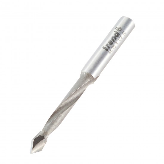 64/05X1/4TC Through hole drill 5mm dia x 37mm flute