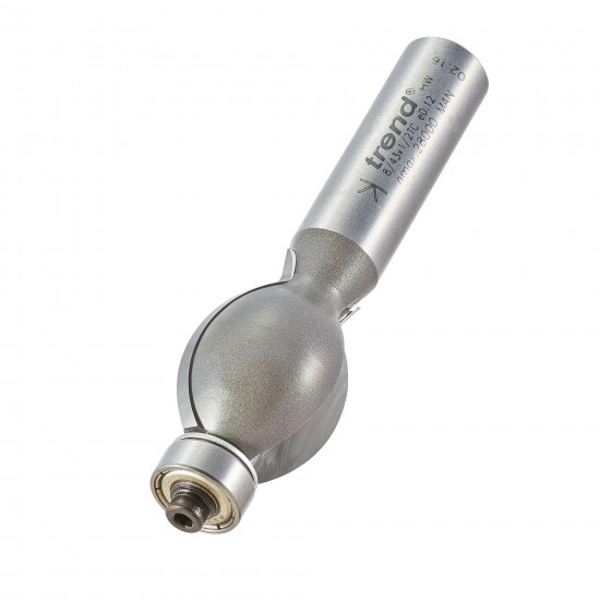 8/43X1/2TC Bearing guided flat sunk bead cutter