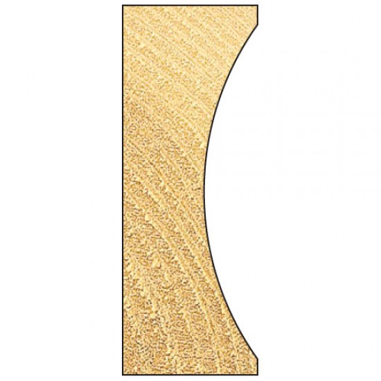 8/44X1/2TC Bearing guided flat sunk bead cutter