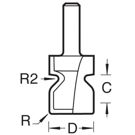84/96X1/2TC Drawer pull cutter