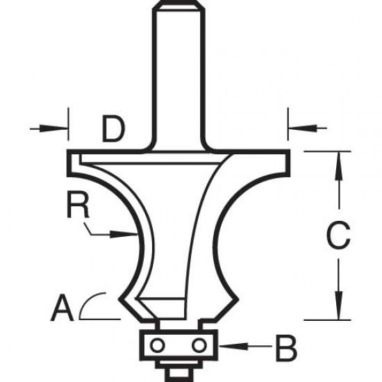 9/41X1/4TC Knuckle joint cutter