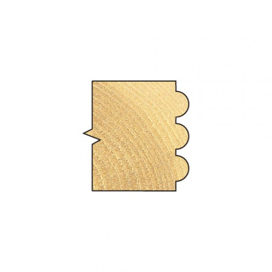 9/75X1/4TC Bearing guided multi-reed cutter