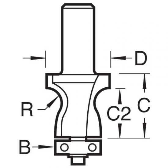 90/10X1/2TC Waterfall cutter