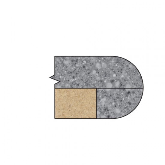 90/26X1/4TC Bull nose combination cutter