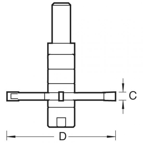 92/28X1/2TC Corian sink removal cutter