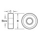 B254G Bearing 25.4mm diameter 15mm bore