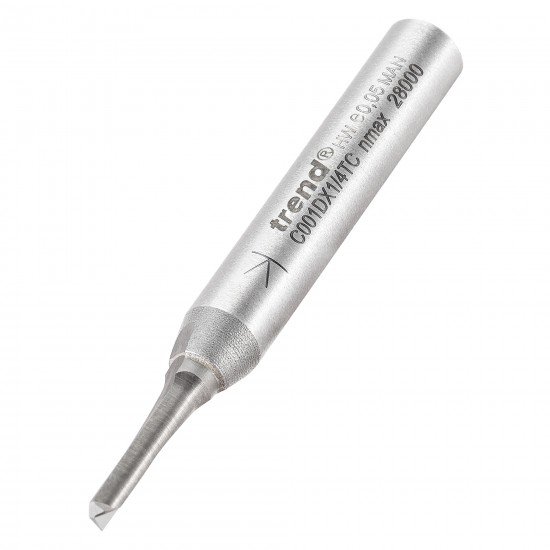 C001DX1/4TC Two Flute Cutter 3mm diameter