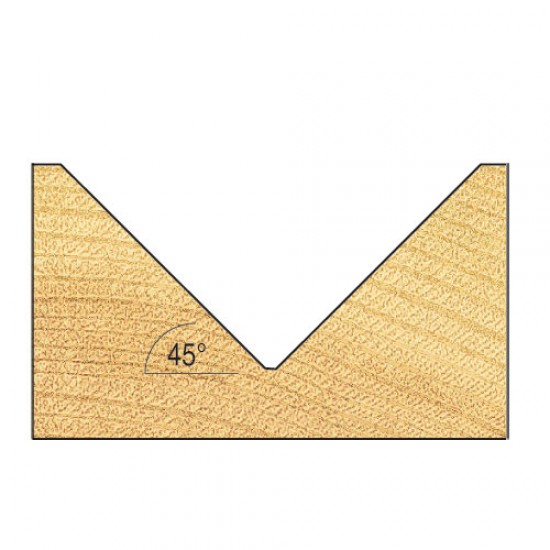 C045AX1/2TC Chamfer V groove cutter angle=45 degrees