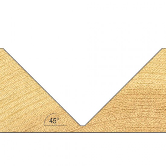 C045CX1/2TC Chamfer V groove cutter angle=45 degrees