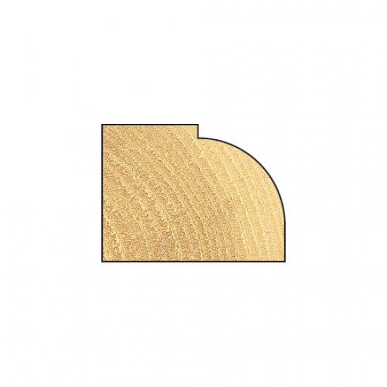 C073X1/4TC Sash bar 9.5mm radius x 25.4mm cut