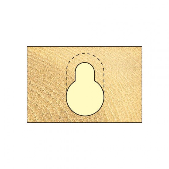 C120X1/4TC Keyhole 9.5mm diameter