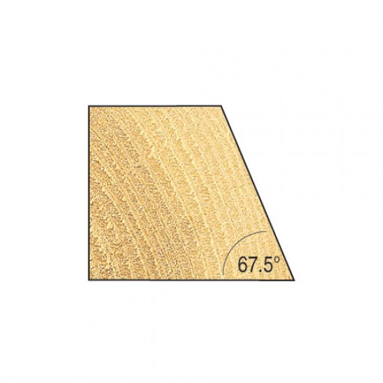 C138BX1/4TC Self guided chamfer 67.5 degrees x 22.2mm cut