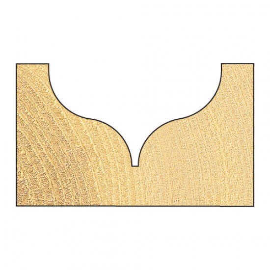 C142X1/4TC Ogee mould 7.5mm radius x 27mm diameter